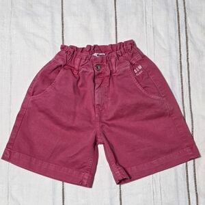 MSGM Milano Dark Pink Kid's Denim Bermuda Shorts, TG 10